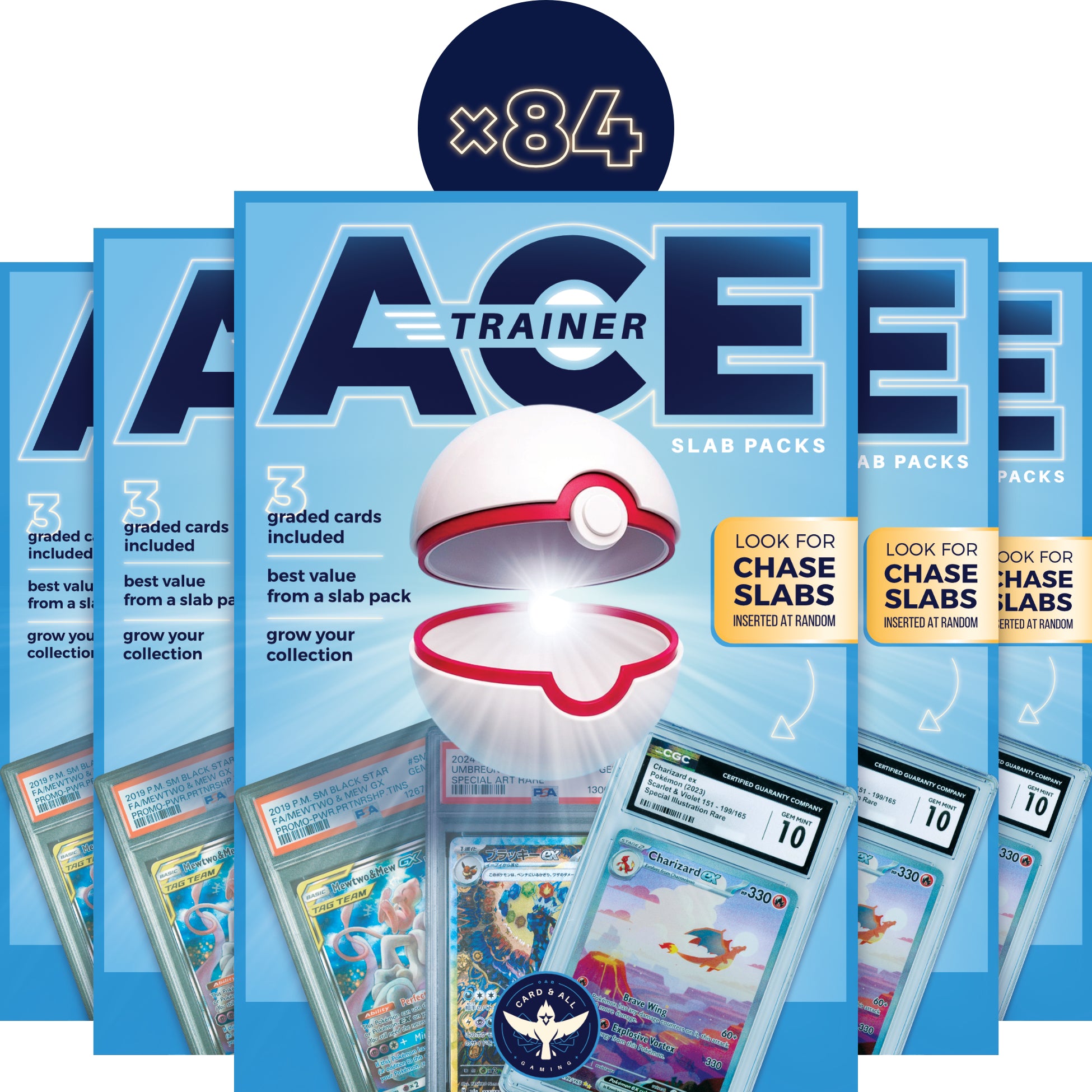 Ace Trainer Slab Pack - STANDARD (Master Case - 84 boxes)